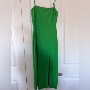 Elegant Green Strapless Dress